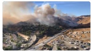 Photo of Tick Fire in LA County